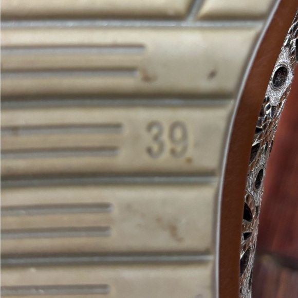 Spring Step Latiste Tulisa Gold Metallic Leather Loafer Flat Sz 39 Handmade - Picture 8 of 8